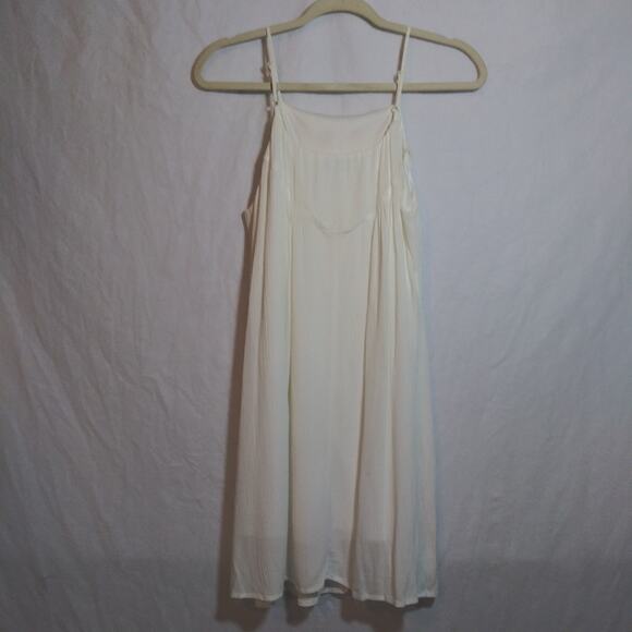 Francesca’s JUN & IVY Cream Retro Boho Floral Embroidered Tank Summer Dress Sz S - Picture 4 of 7